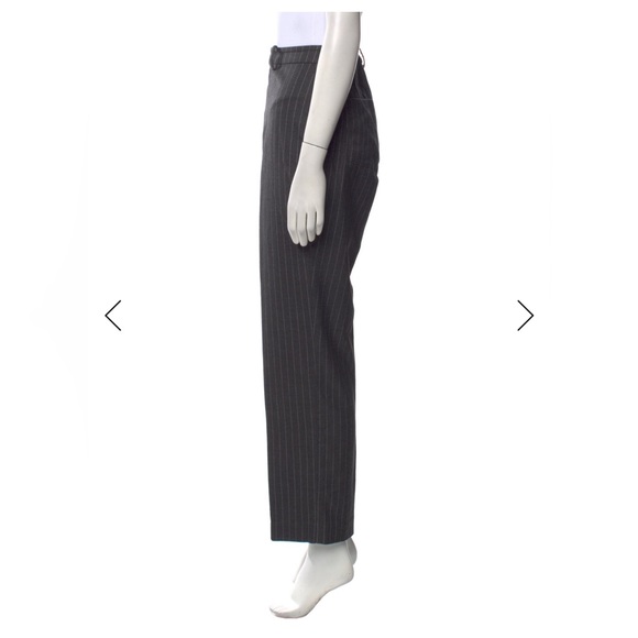 Reformation Freddie Gray Pinstripe Dress Work Pants Size 8 - Picture 6 of 11